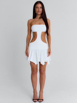 outcast white mini dress Women's Mayia Mini Dress White in Size Large by Outcast