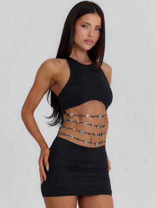 MEGHAN MINI DRESS BLACK Mini Dress 