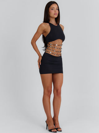 MEGHAN MINI DRESS BLACK Mini Dress 