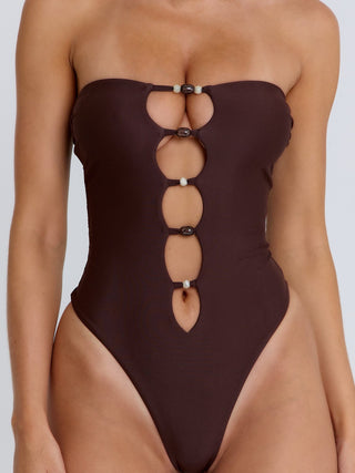 MELINA ONE PIECE BROWN One Piece 