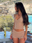 MILADA TOP GOLD Crop Top 