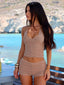 MILADA TOP GOLD Crop Top 