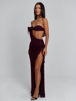 MILAN MAXI DRESS DEEP MAUVE Maxi Dress 
