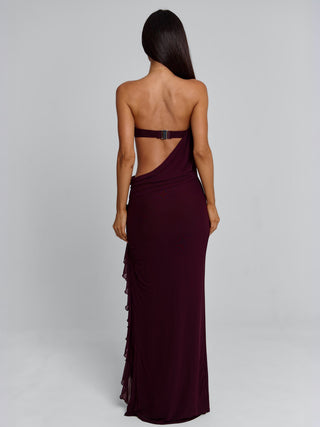MILAN MAXI DRESS DEEP MAUVE Maxi Dress 