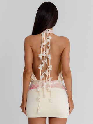 MILANIAN MINI DRESS CREAM Mini Dress 