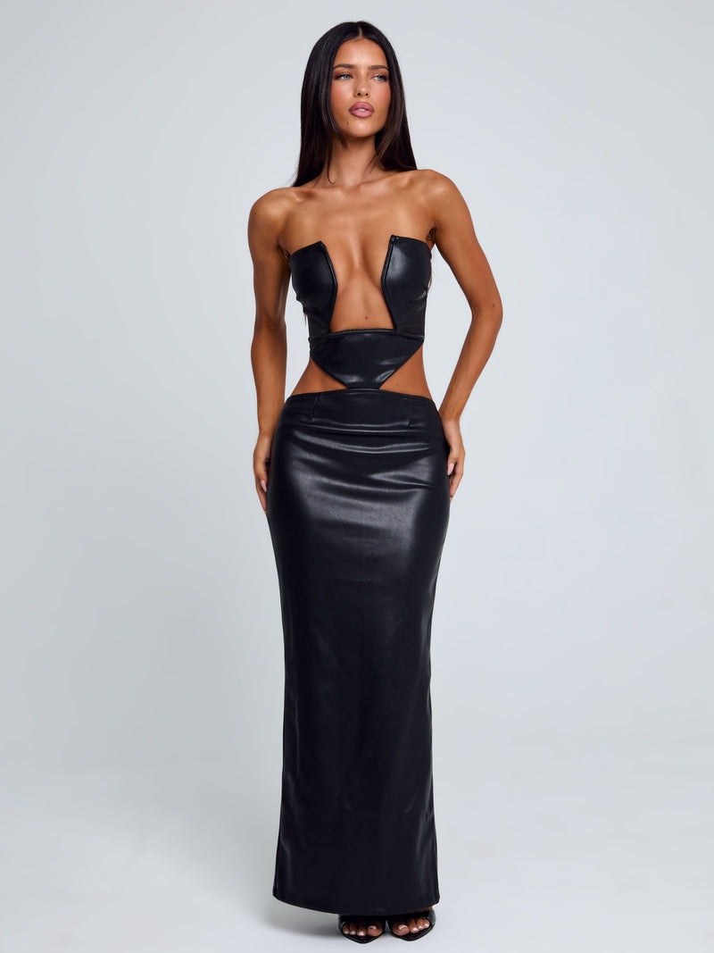 MILARAE MIDI DRESS BLACK Maxi Dress 