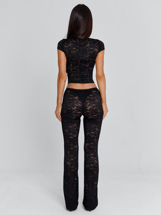 MIRRA TOP BLACK Crop Top 