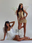 PAMELLA MINI SKIRT GOLD Mini Skirt 
