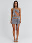 MOORENA MINI DRESS GREY Mini Dress 