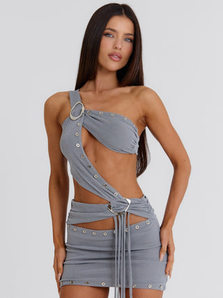MOORENA MINI DRESS GREY Mini Dress 