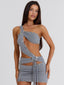 MOORENA MINI DRESS GREY Mini Dress 