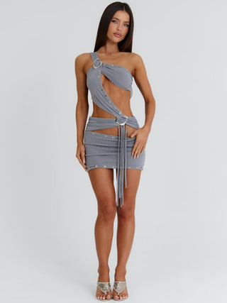 MOORENA MINI DRESS GREY Mini Dress 