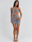 MOORENA MINI DRESS GREY Mini Dress 