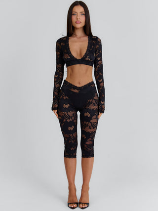 MORENA CROP TOP BLACK Crop Top 