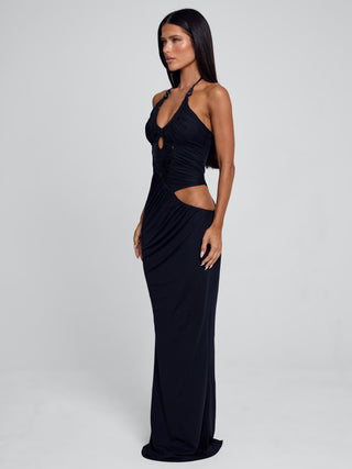 MUTIA MAXI DRESS NAVY