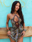 MUTIA MINI DRESS ECRU WINGS Mini Dress 