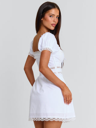 Women's Nadiene Mini Dress White in Size Large by Outcast