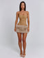 NAHLA MINI SKIRT TAN Mini Skirt 