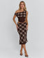 NARELLE TOP BROWN CHECK Corset 