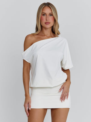 NAYLA MINI DRESS WHITE Top 