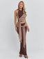 NERINA MAXI SKIRT CHOCOLATE Maxi Skirt 