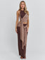 NERINA TOP CHOCOLATE Crop Top 