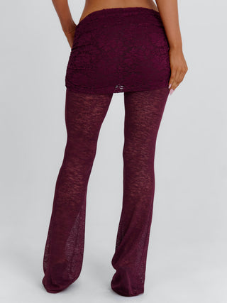 NERISSA PANTS BURGUNDY Pants 