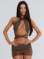 NEVVAEH CROP TOP BROWN Crop Top 