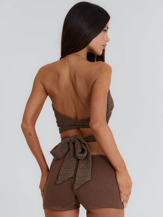 NEVVAEH SHORTS BROWN Shorts 