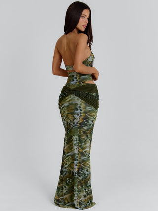 CLARISSE MAXI SKIRT ECRU WINGS Pants 