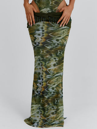 CLARISSE MAXI SKIRT ECRU WINGS Pants 
