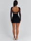 NIKI LONG SLEEVE MINI DRESS BLACK Mini Dress 
