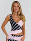 NIKKY MINI SKIRT PINK STRIPE Mini Skirt 