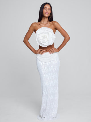 NIVA TOP WHITE Crop Top 