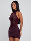 NOREZA MINI DRESS BURGUNDY Mini Dress 