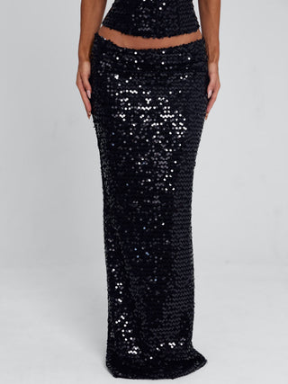 NUI MAXI SKIRT BLACK Maxi Skirt 