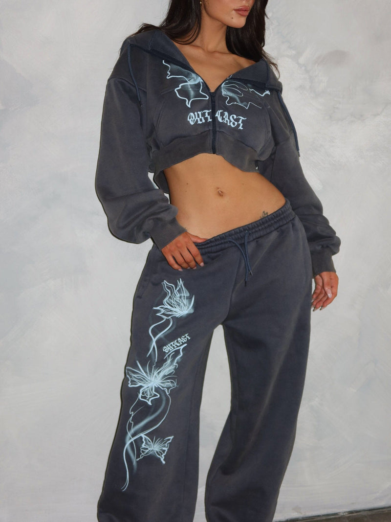 NYA CROPPED HOODIE VINTAGE NAVY Outerwear 