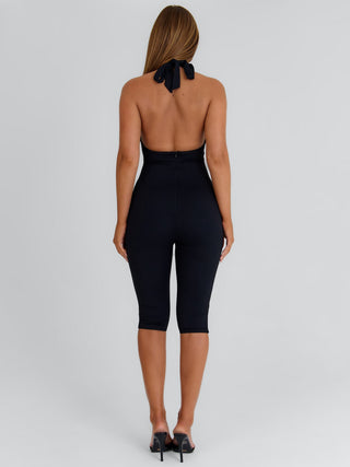 ODALIA CAPRI JUMPSUIT BLACK Jumpsuit 