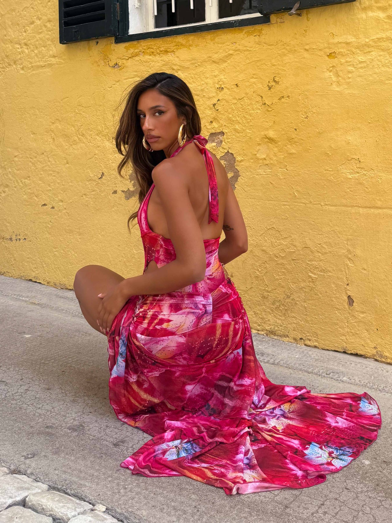 Olivi Maxi Dress Crimson Lily | Outcast US Outcast USA Olivi Maxi Dress Crimson Lily | Outcast US Outcast USA