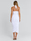 OMERY MIDI DRESS WHITE Midi Dress 