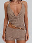 OMYA PLAYSUIT TAN Playsuit 