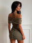 ONDREA MINI DRESS FOREST GREEN Mini Dress 
