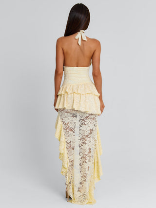 Women's White Ophelya Maxi Dress Cream in Size XS by Outcast Women's White Ophelya Maxi Dress Cream in Size XS by Outcast