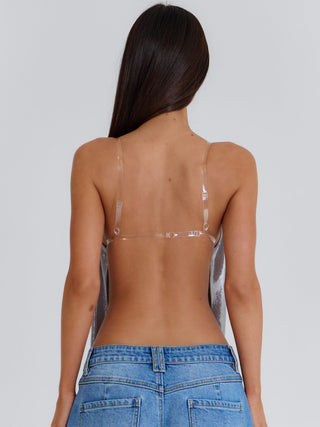 ORA CROP TOP SILVER Crop Top 