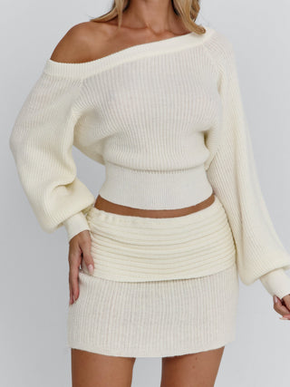 ORENA MINI SKIRT IVORY Mini Skirt 