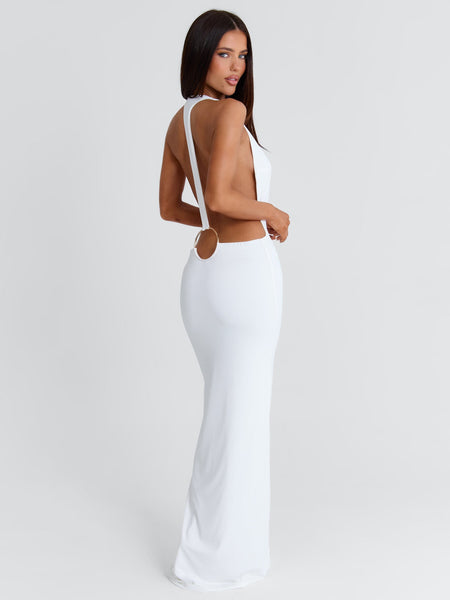 east atlanta maxi dress white Orgian Black Tie Dress To Select your size:'----- 12/12/25 Plunge neckline with u