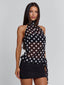 ORIANE MINI DRESS BLACK POLKA DOT Mini Dress 