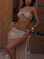 ORIETTA TOP GOLD Crop Top 