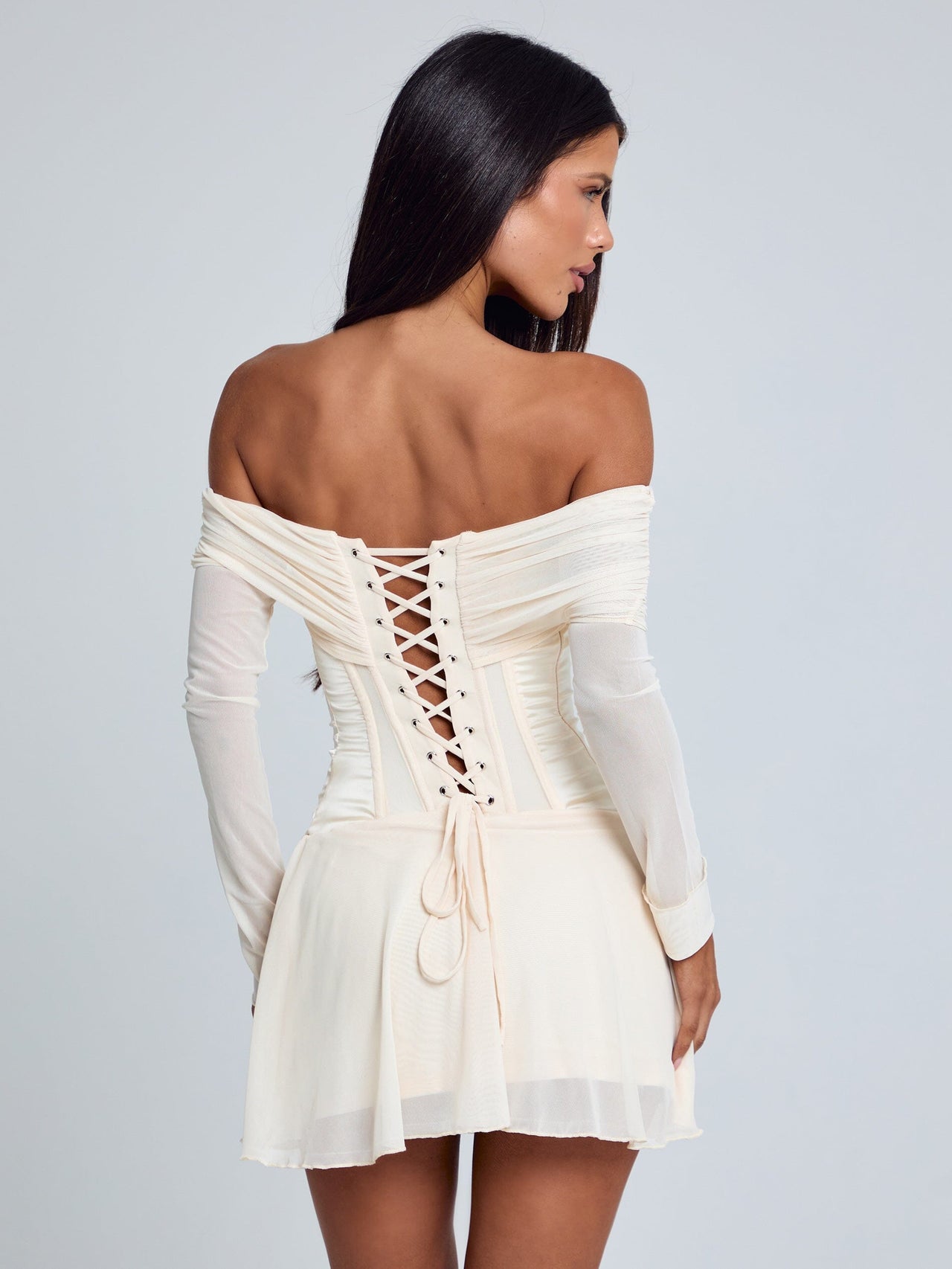 Women's Beige/White Orla Mini Dress Beige in Size Small by Outcast Women's Beige/White Orla Mini Dress Beige in Size Small by Outcast