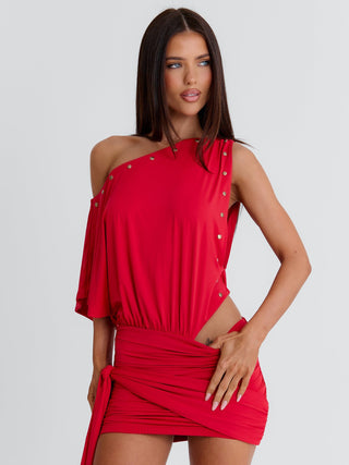 OTHELLIO MINI DRESS RED Mini Dress 
